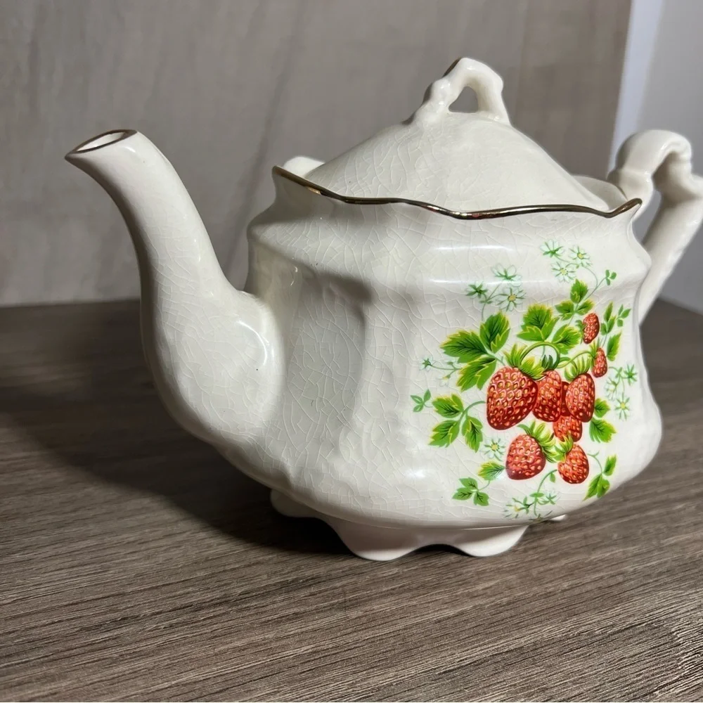 Vintage Rare Arthur Wood England Strawberry teapot